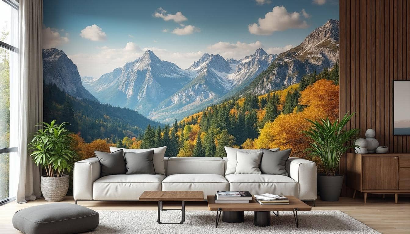 découvrez comment l'application d'un papier peint panoramique transforme votre intérieur en créant un superbe mur accent, ajoutant style et profondeur à votre espace.