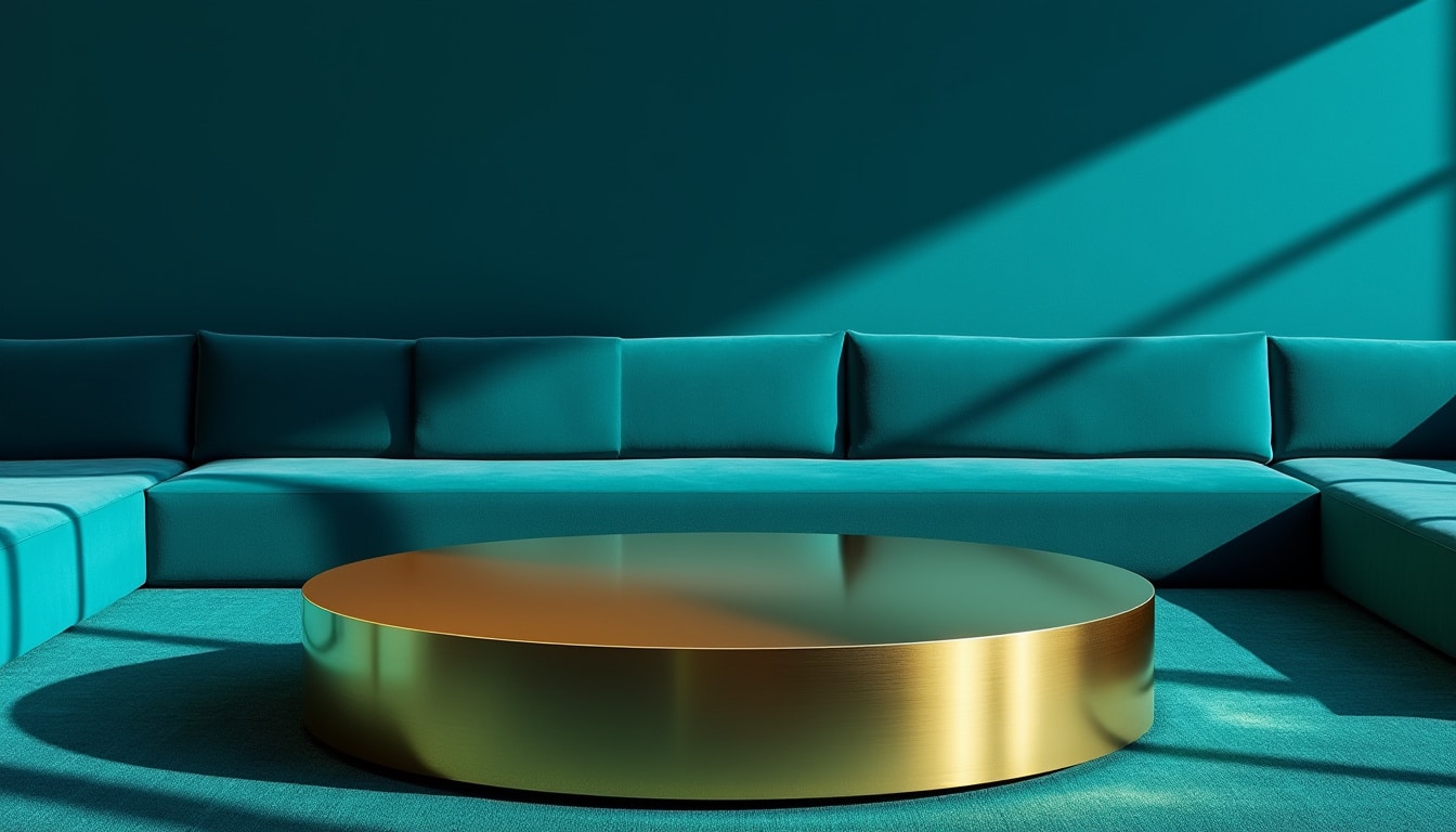 découvrez comment le contraste du bleu canard et de l'or apporte dynamisme et modernité aux couleurs tendances pour sublimer votre décoration.