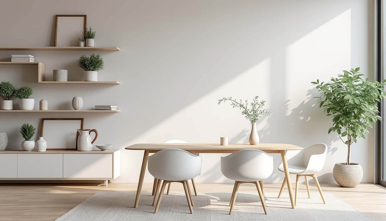 découvrez comment l'association du bois clair et du blanc minimaliste crée des ambiances décoratives élégantes et épurées, idéales pour un intérieur moderne et chaleureux.